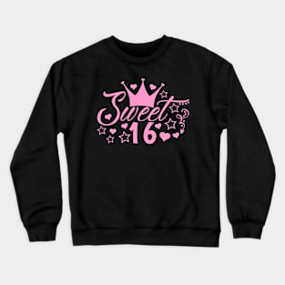 Sweet 16 - Baby Pink Crewneck Sweatshirt